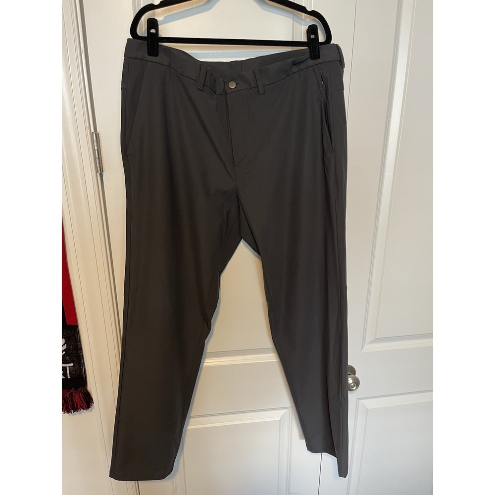 CRZ Yoga Men's Gray Chino Performance Golf Stretch Casual‎ Pants Sz 40 (41"x33")